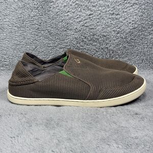 Olukai Nohea Mesh Mens Size 11.5 Slip On Sneakers Shoes Mustang Lime Peel